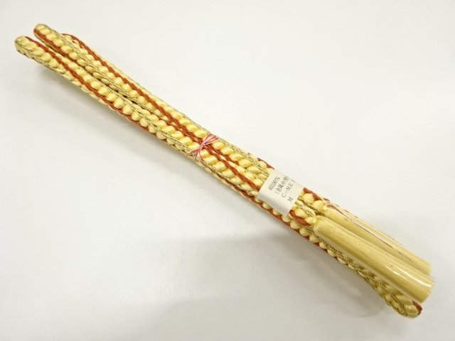 JAPANESE KIMONO / UNUSED HANDTIED OBIJIME CORD 